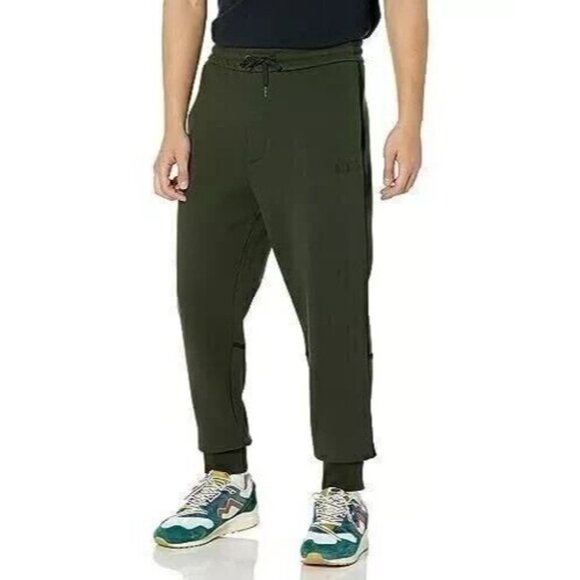 A|X ARMANI EXCHANGE Mens XL Contrast Piping Logo Jogger Sweatpants in Rosin - Picture 2 of 8